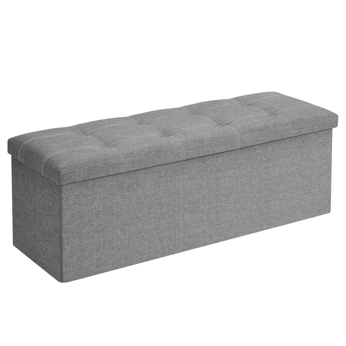 SONGMICS 30 Inches Folding Storage Ottoman Bench, Load 660 lb