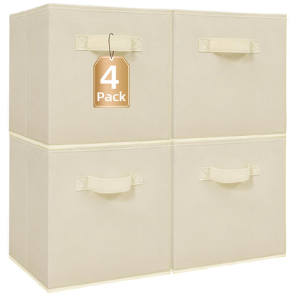 STORAGE MANIAC Storage Cubes, 11 Inch 6 Pack Collapsible Fabric Shelf Bins