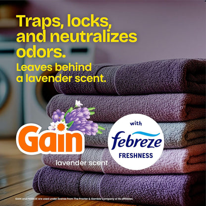 Glad ForceFlex Tall Kitchen Trash Bags, 13 Gallon, Gain Lavender, 40 Count (Package May Vary)
