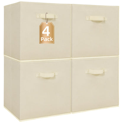 STORAGE MANIAC Storage Cubes, 11 Inch 6 Pack Collapsible Fabric Shelf Bins